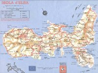 Elba  Isola d'Elba - La cartina